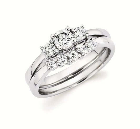 14k Gold & Diamond Engagement Wedding Set