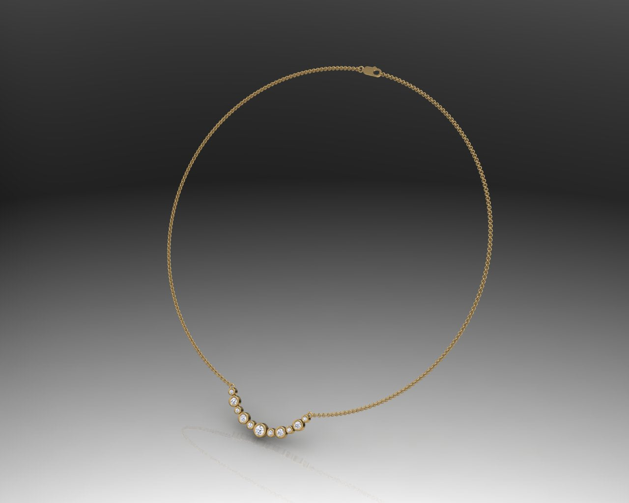 GOLD DIAMOND NECKLACE - Reigning Jewels Fine Jewelry 