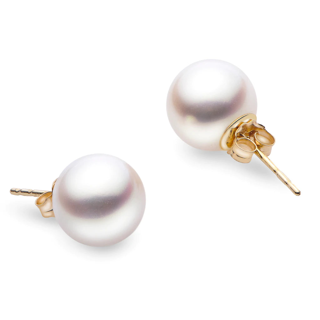 14K YELLOW GOLD FRESHWATER PEARL EARRING - Reigning Jewels Fine Jewelry 