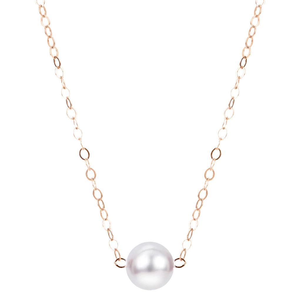 15" 14K AKOYA PEARL BY PEARL STARTED NECKLACE - Reigning Jewels Fine Jewelry 