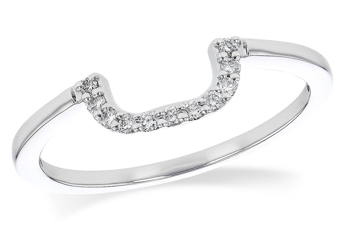 14K WHITE GOLD DIAMOND WEDDING RING - Reigning Jewels Fine Jewelry 