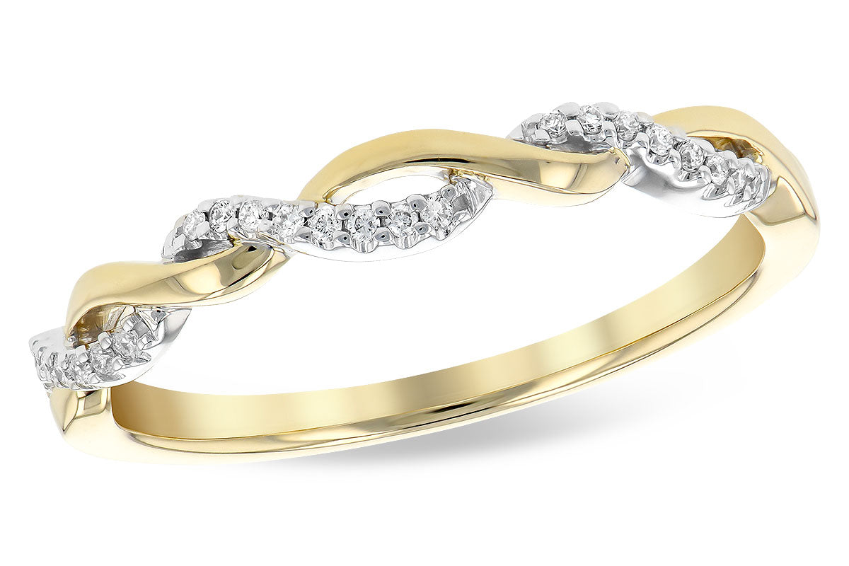 14K YELLOW GOLD DIAMOND WEDDING RING - Reigning Jewels Fine Jewelry 