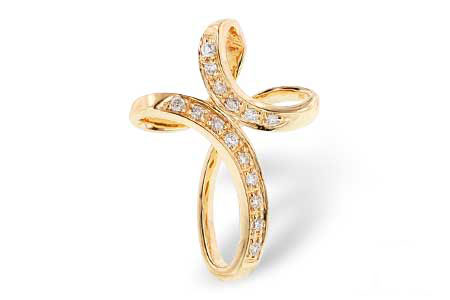 14K YELLOW GOLD DIAMOND CROSS PENDANT - Reigning Jewels Fine Jewelry 
