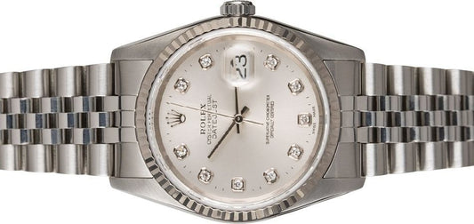 GENT'S DATEJUST  STAINLESS STEEL WATCH   (36mm)