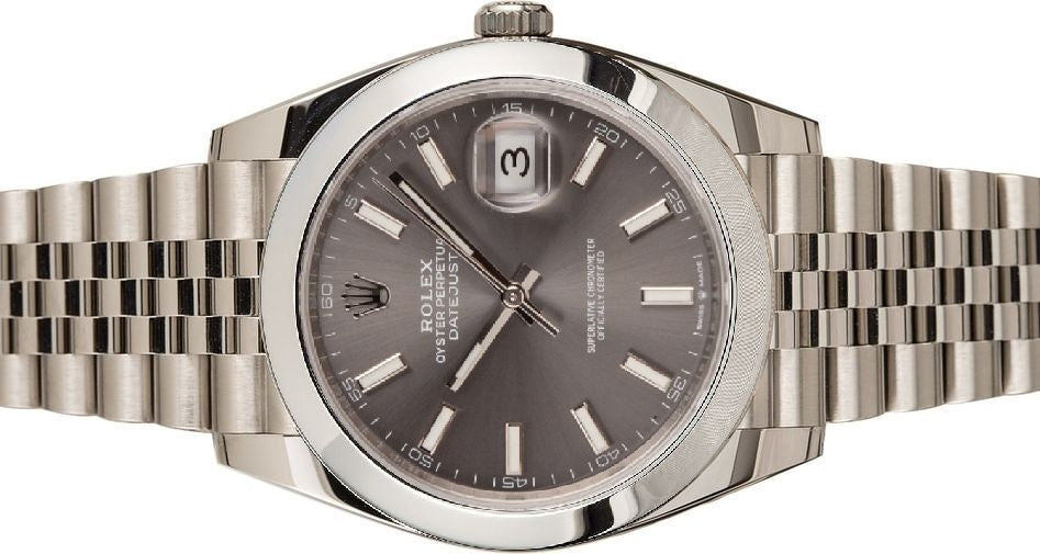 GENT'S DATEJUST  STAINLESS STEEL WATCH  (41mm)